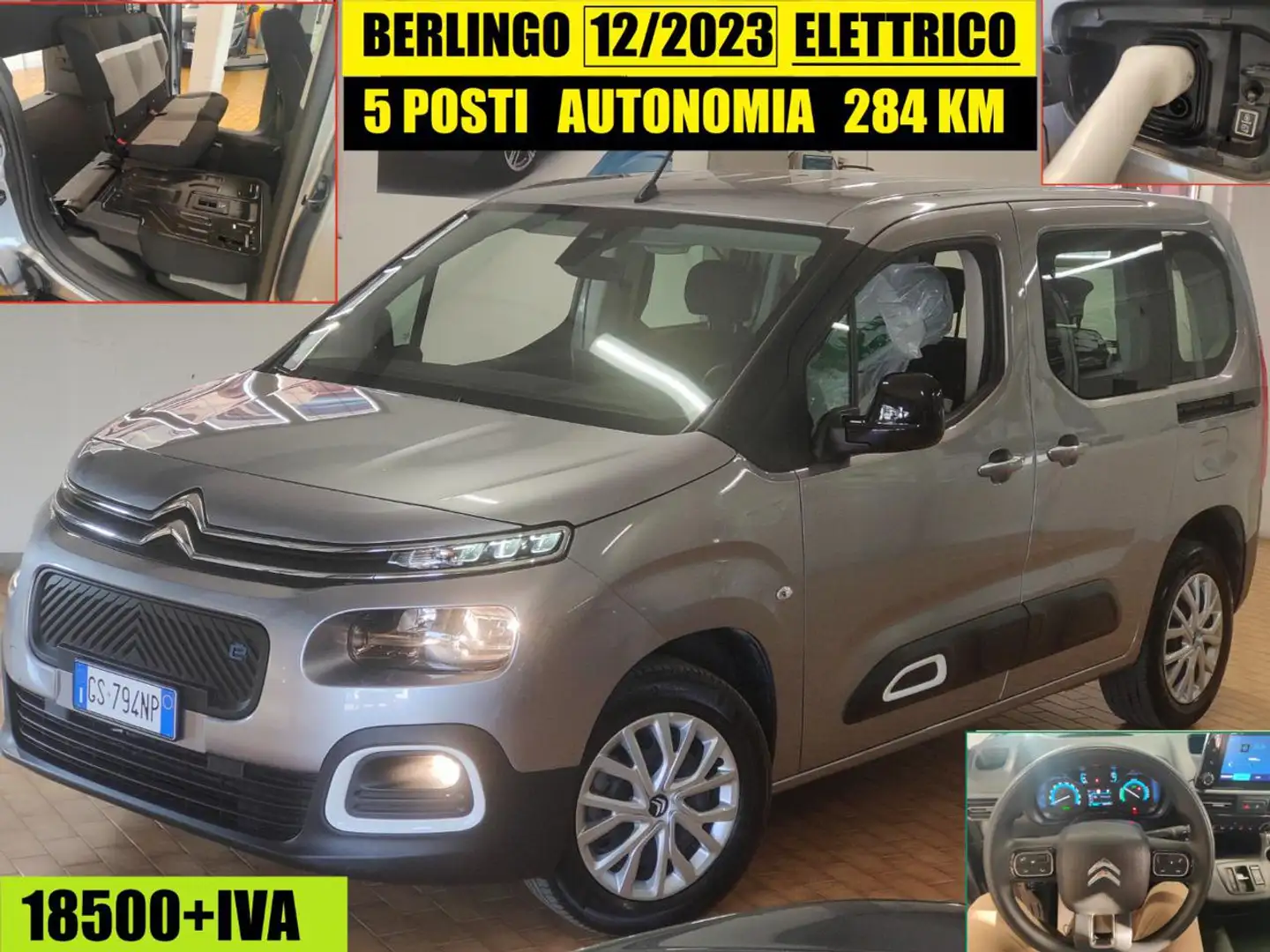 Citroen Berlingo 2023 ELETTRICO 5 POSTI AUTOMATICO Grigio - 1