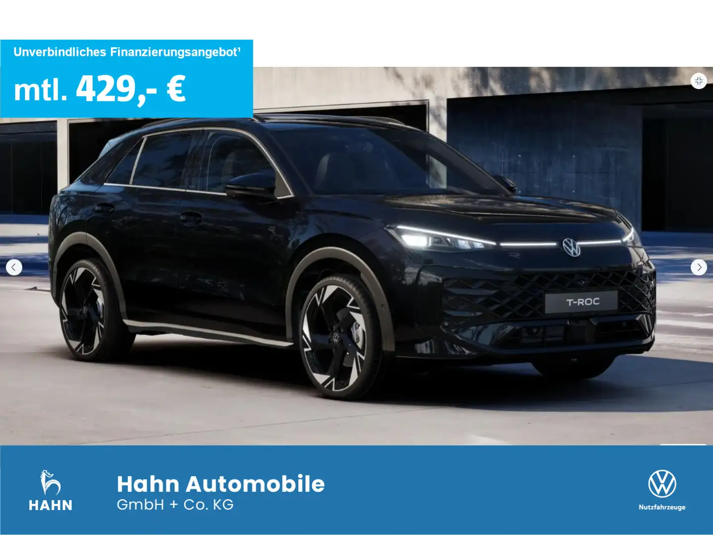 Volkswagen T-Roc R-Line 1,5l eTSI 110kW DSG BLACK STYLE Schwarz - 1