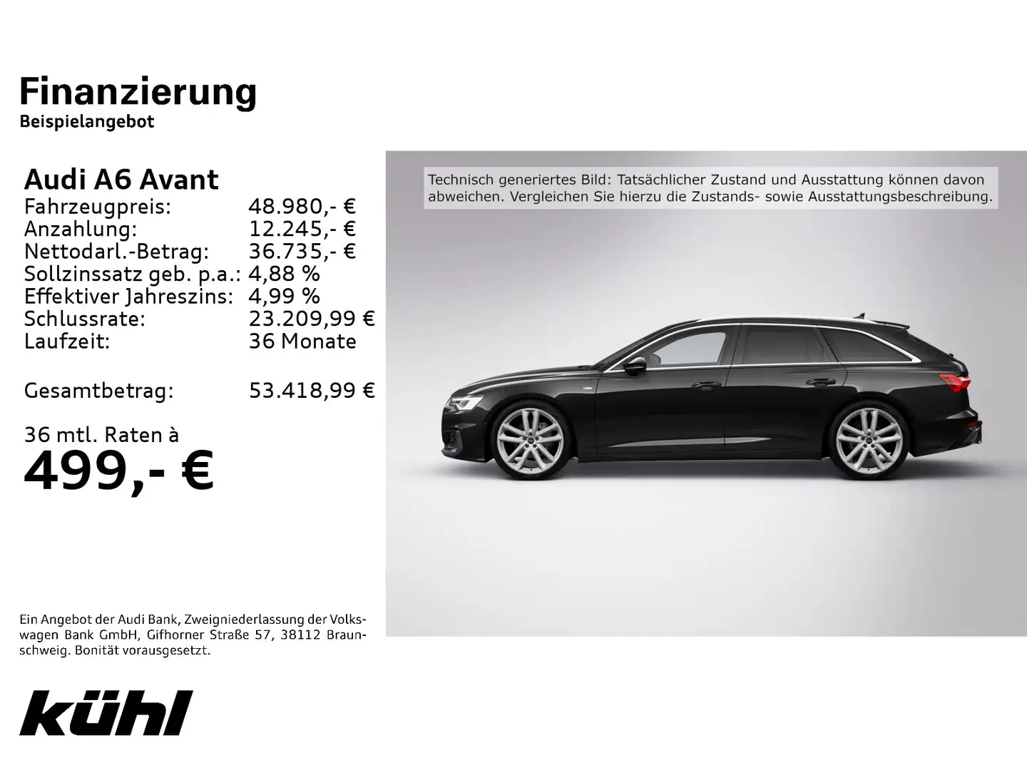 Audi A6 35 TDI S tronic S line LED/ACC/Standhzg Schwarz - 2