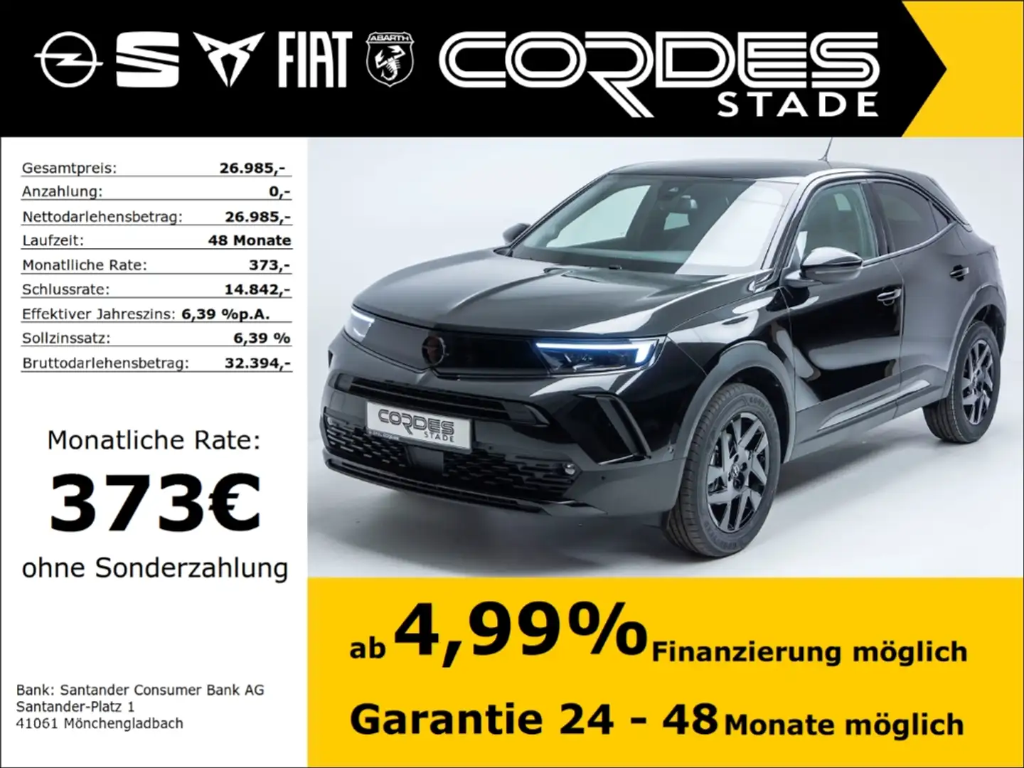 Opel Mokka GS 1.2 Turbo Automatik Kamera PDC (122) Schwarz - 1