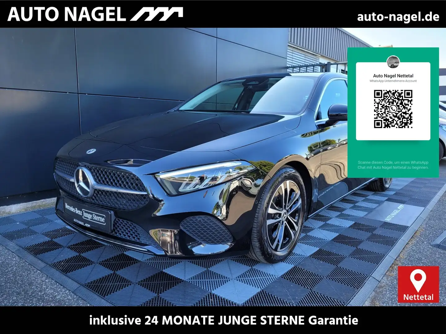 Mercedes-Benz A 180 A 180 Progressive Advanced+MBUX+AHK+LED+Kamera Zwart - 1