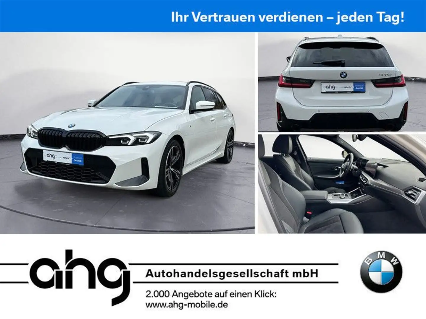 BMW 320 d Touring M Sport Navi Sitzverstellung el. AH Blanc - 1
