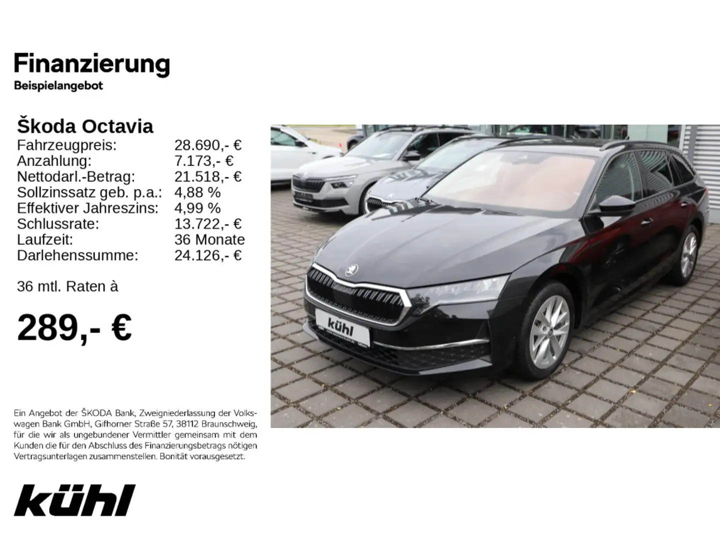 Skoda Octavia IV Combi 1.5 TSI mHEV DSG Selection Schwarz - 1
