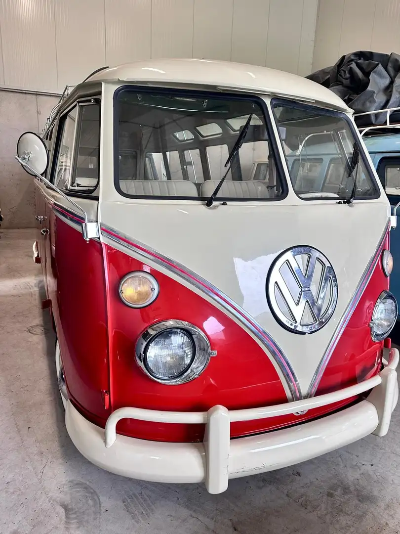 Volkswagen T1 Samba 23 raams Rouge - 2