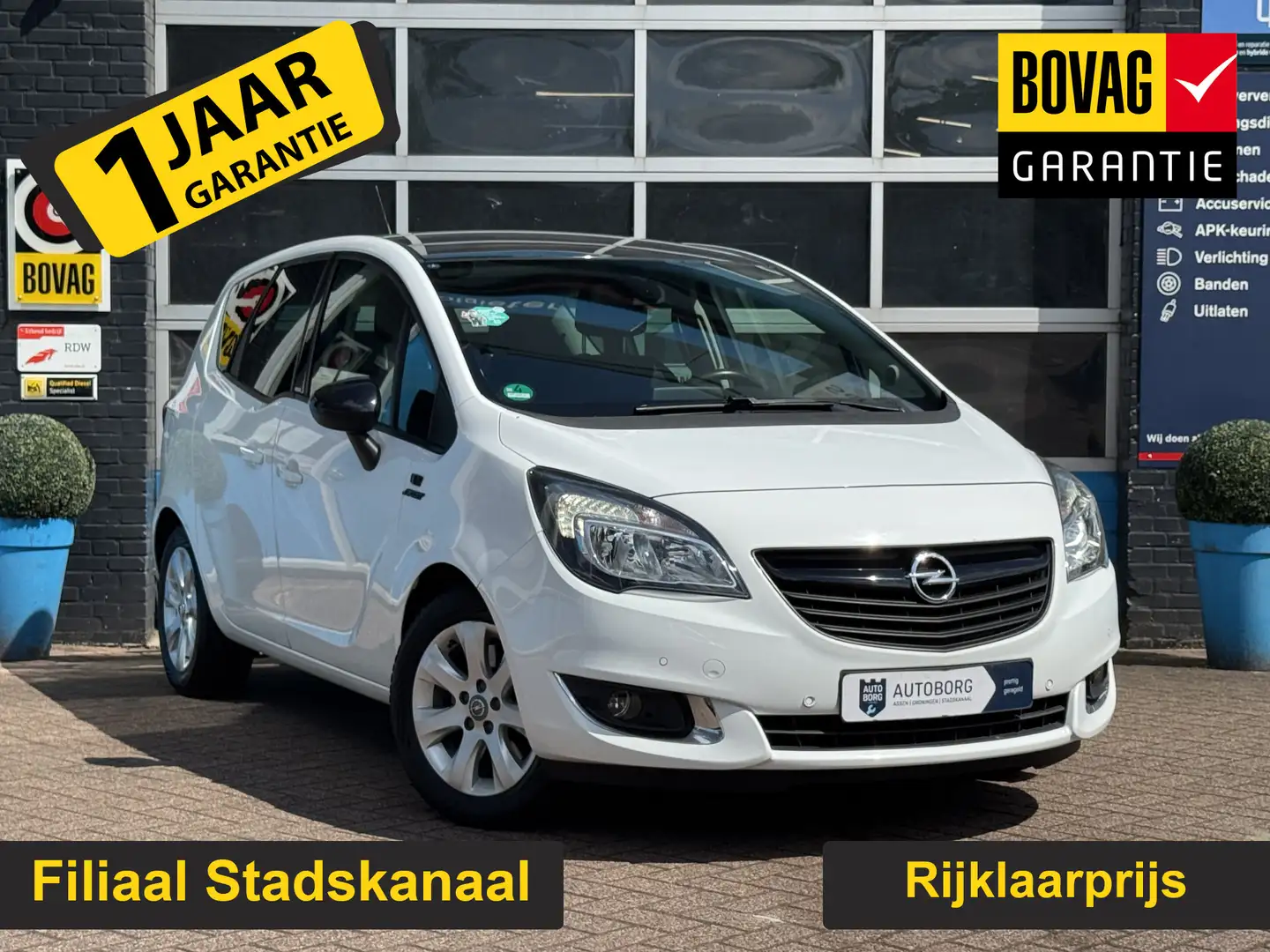 Opel Meriva 1.4 Turbo Cosmo Prijs Inclusief Onderhoud & 12 Maa Wit - 1