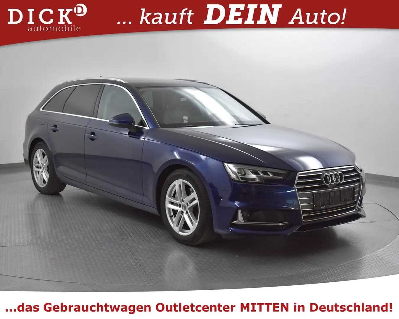 Audi A4 Av 40d Sport B&O+MATRIX+LEDER+MASSAGE+360+ACC Blau - 1