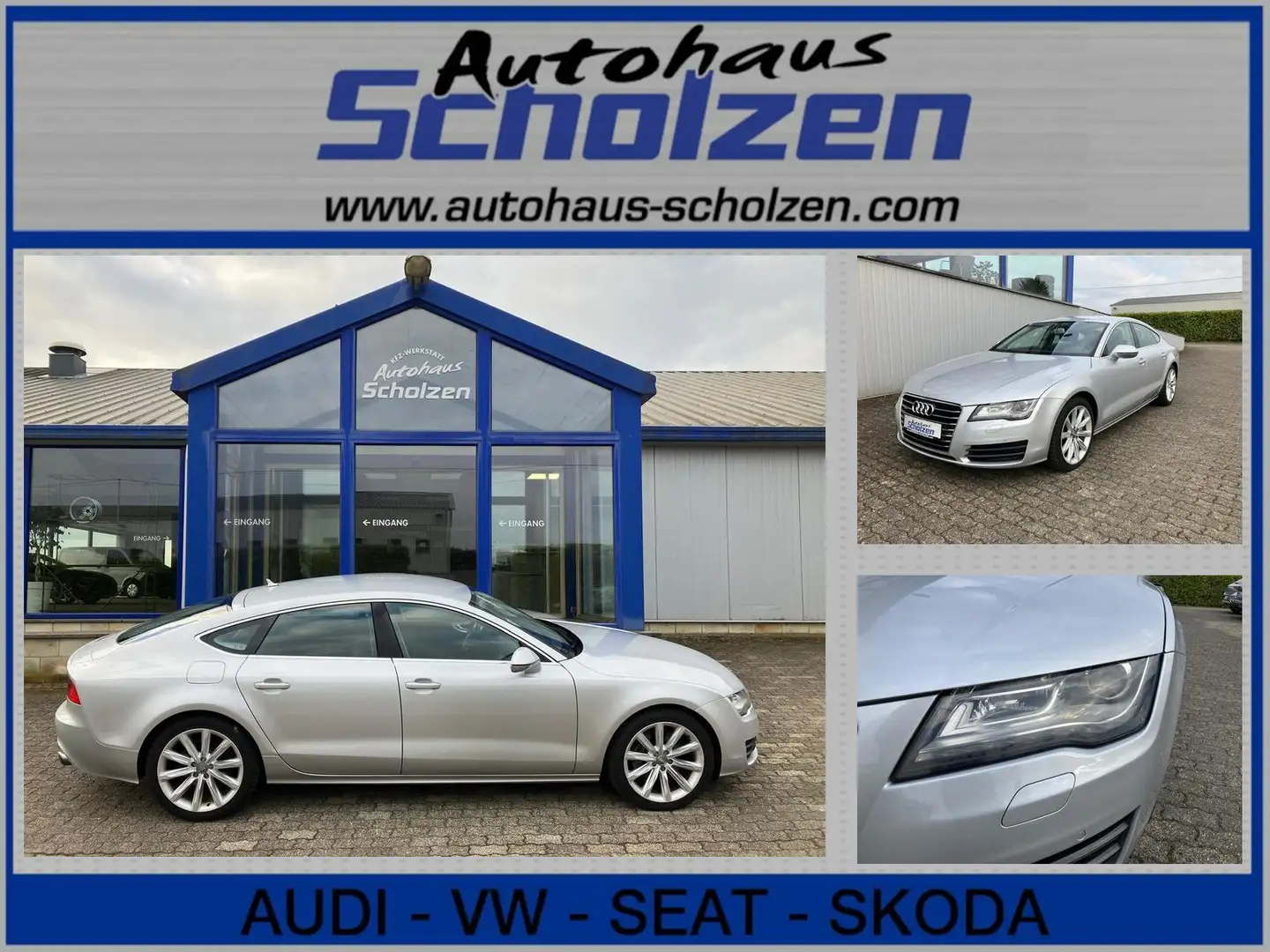 Audi A7 3.0 TFSI quattro NAVI DSG RFK SHZ Silber - 1