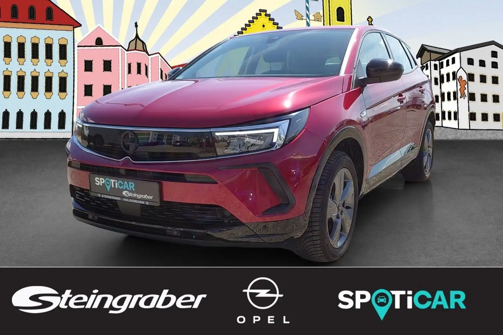 Opel Grandland 1.2 DI Automatik GS Rot - 1