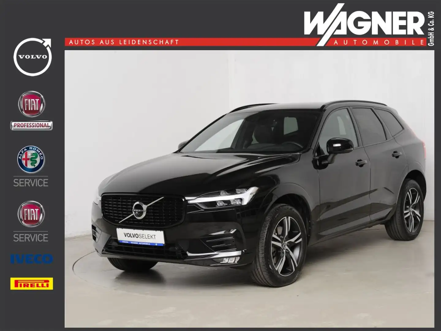 Volvo XC60 B4 D AWD Geartronic R-Design *Xenium * AHK * 360°* Noir - 1