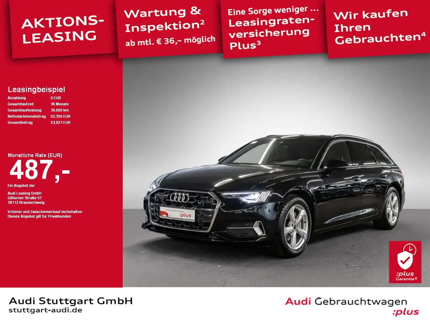 Audi A6 Avant Sport 40 TDI quattro S tronic AHK Pano Schwarz - 1