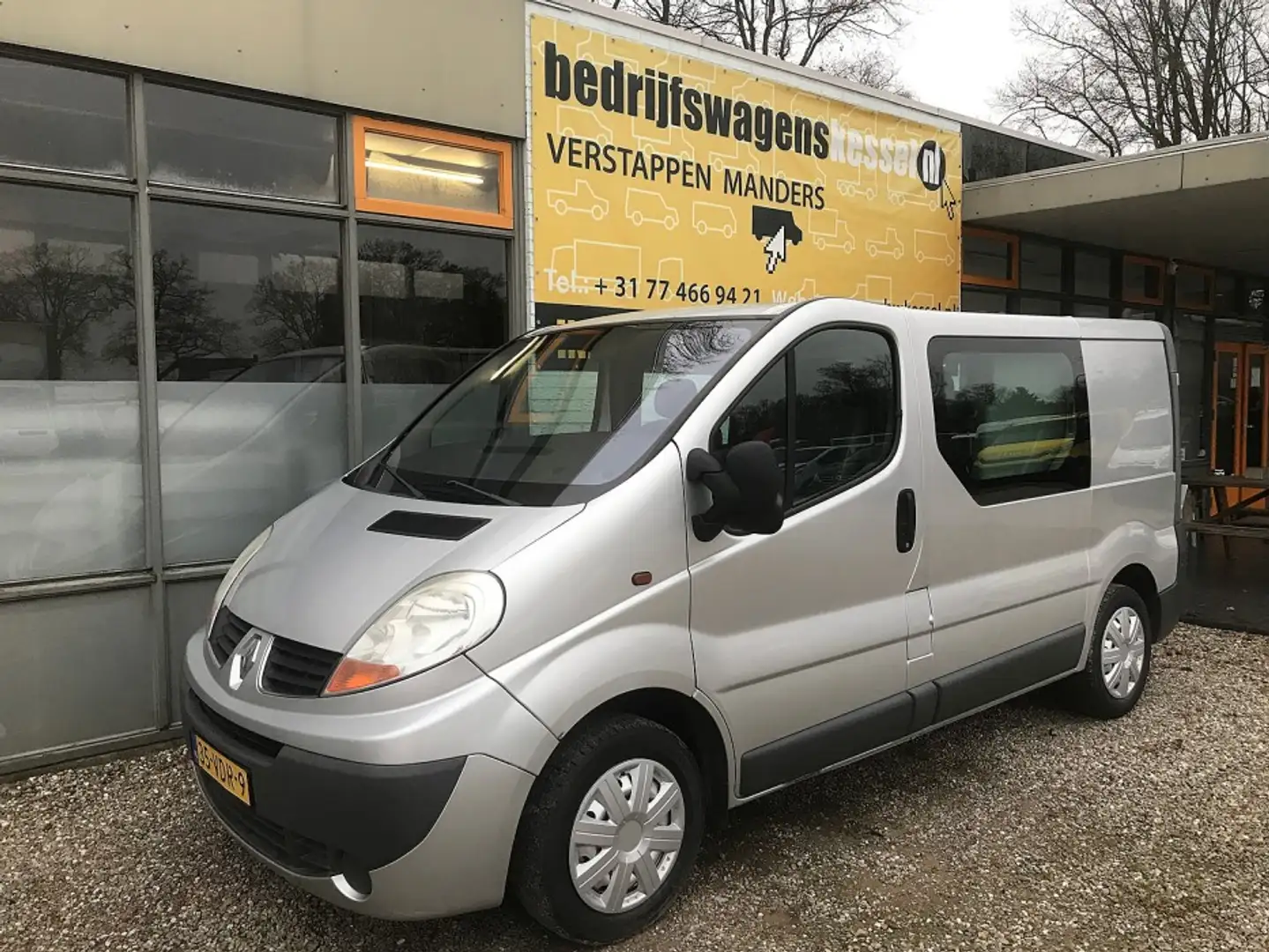 Renault Trafic 2.0 dCi 90 Euro 4 L1H1 DC 5-Pers Airco Trekhaak Argent - 1