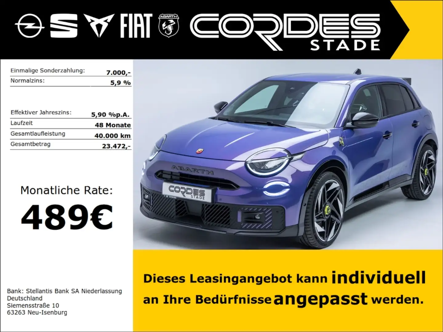 Abarth Scorpionissima Automatik Kamera PDC 207KW (NW136) Violet - 1