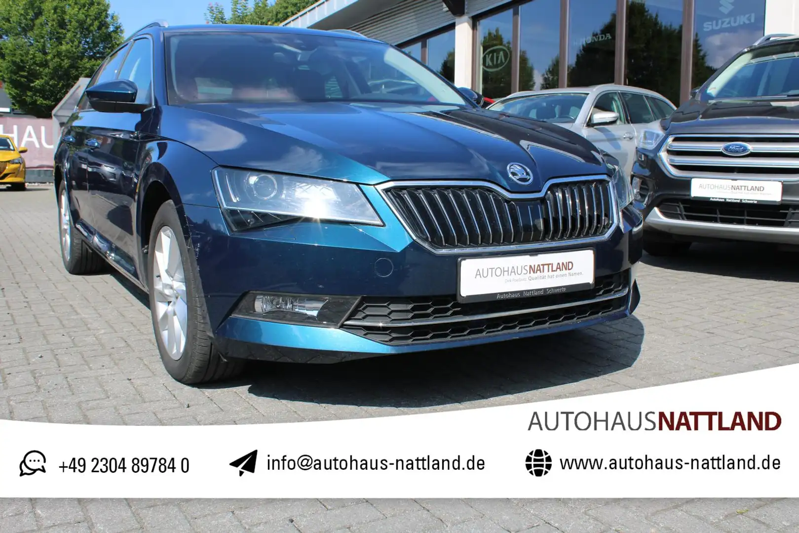Skoda Superb Combi 2.0 TDI Style 4x4 Leder Standh. AHK Azul - 1