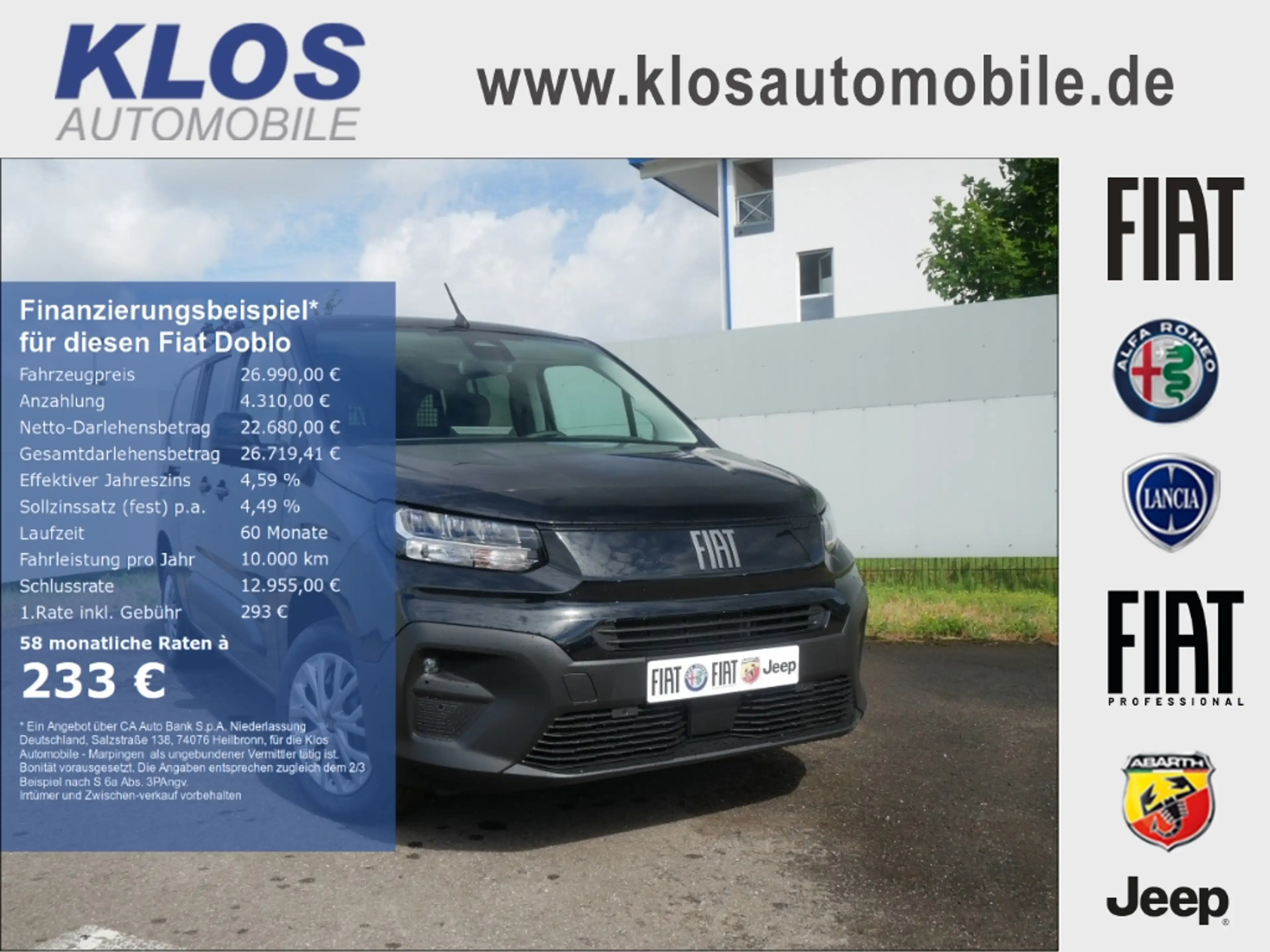 Fiat Doblo KOMBI N1 XL L2 1.5 BLUEHDI 130PS AT8 COMFORT TECHN