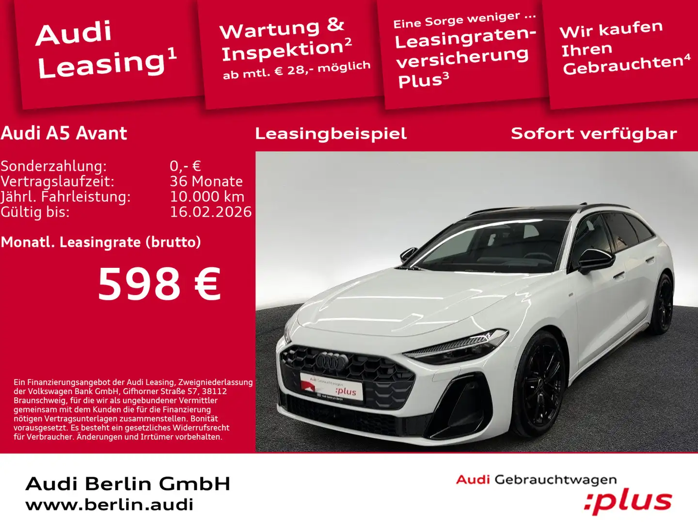 Audi A5 TFSI S tr. AHK STDHZG 360°K HUD PANO Weiß - 1