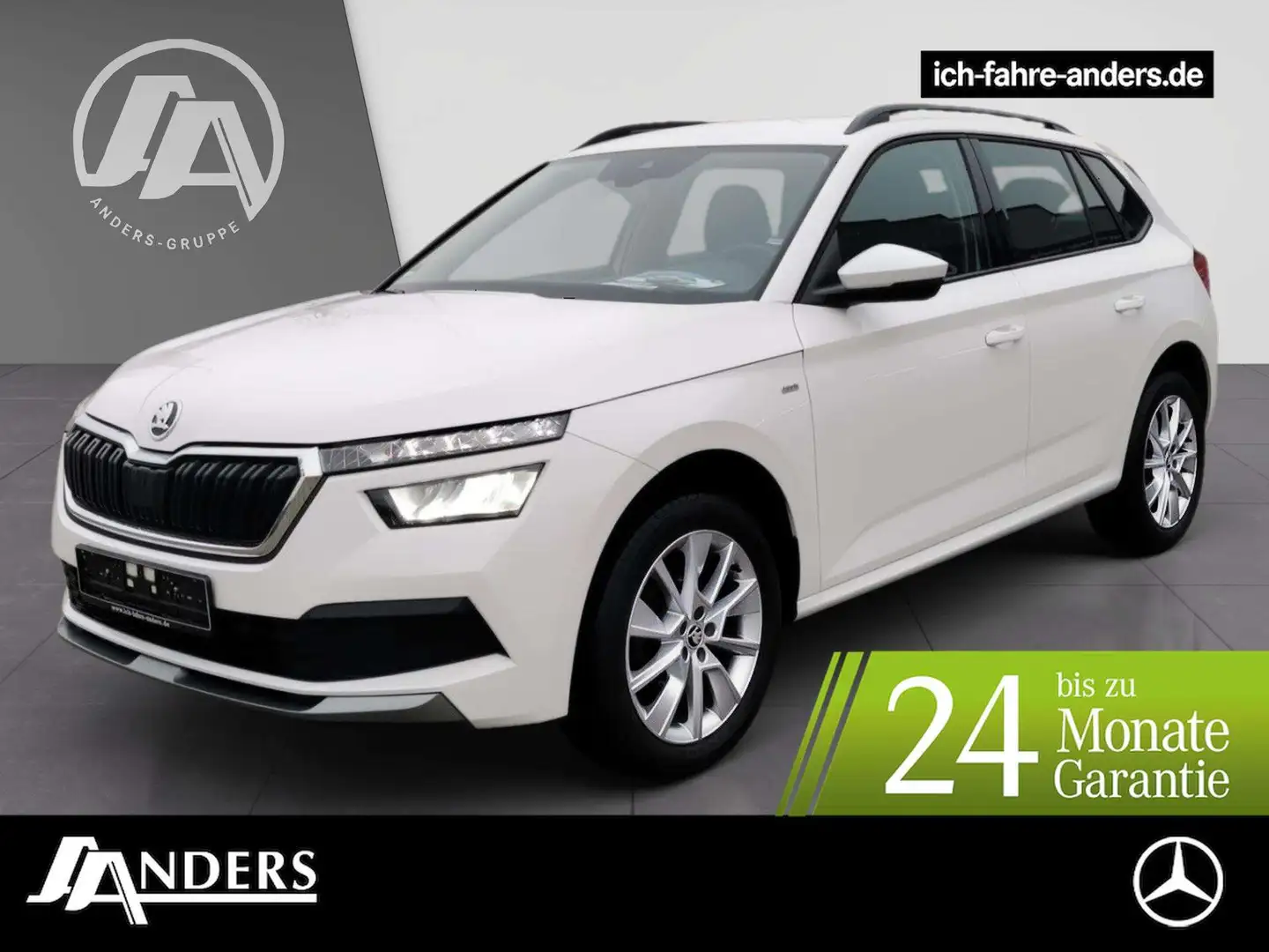 Skoda Kamiq 1.5 TSI Tour DSG AHK+Kamera+KeyLess+LED+LM Weiß - 1