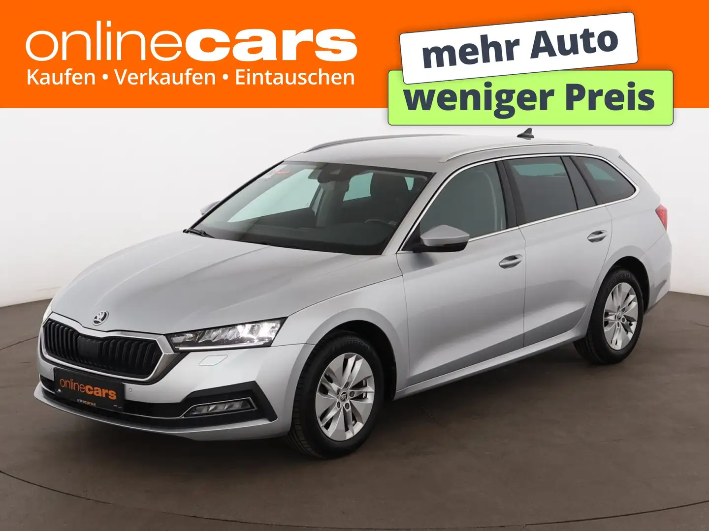 Skoda Octavia Combi 2.0 TDI Ambition LED AHK NAVI R-CAM Silber - 1