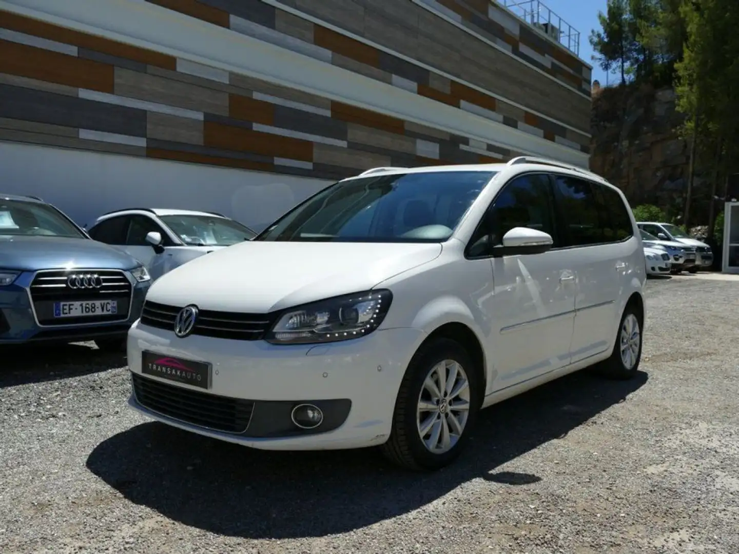 Volkswagen Touran 1.4 TSI 140 Ch CARAT DSG 7 PLACES CAMERA DE RECUL  Alb - 1