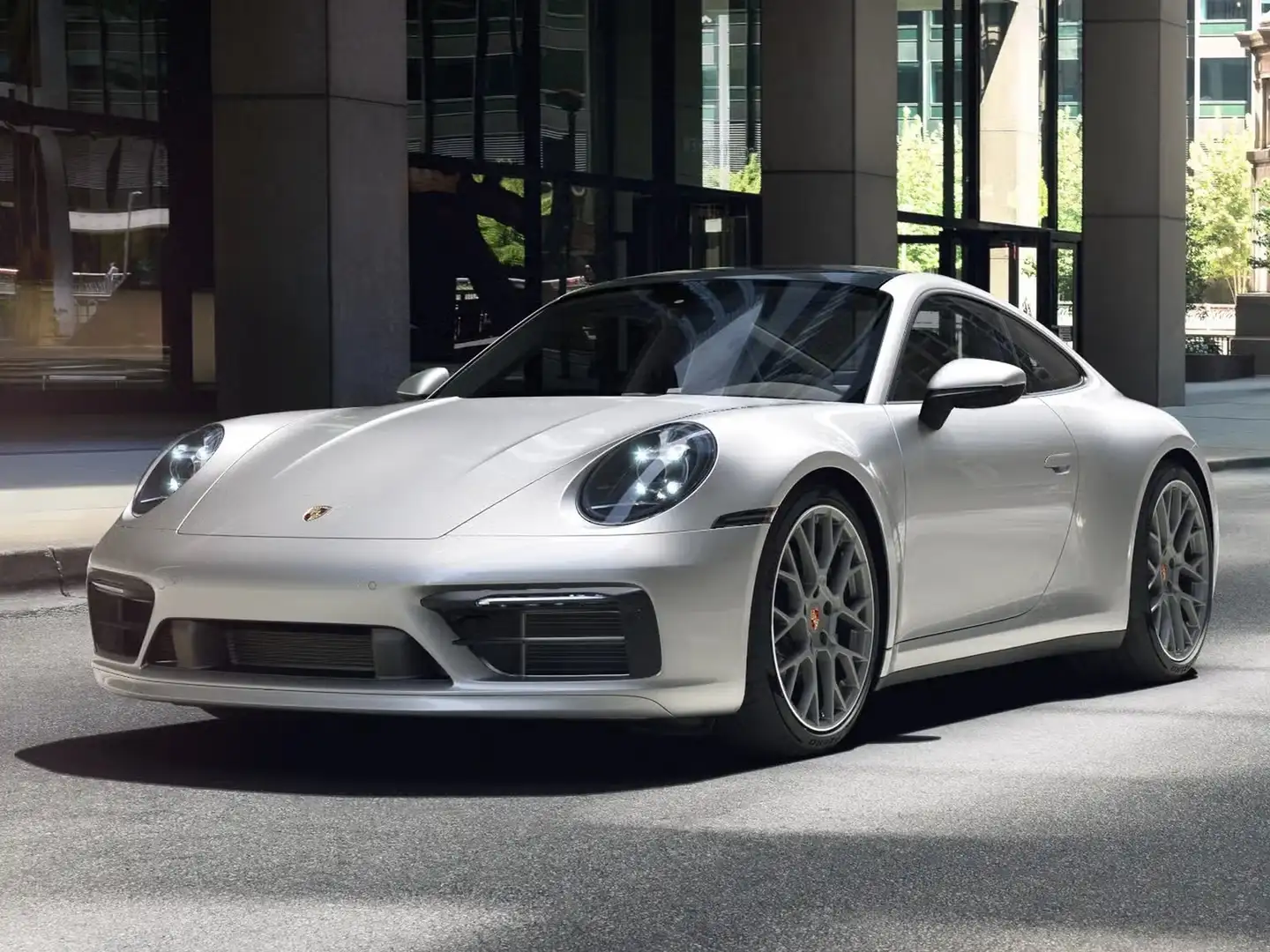 Porsche 992 coupe 3.0 carrera auto Silber - 1