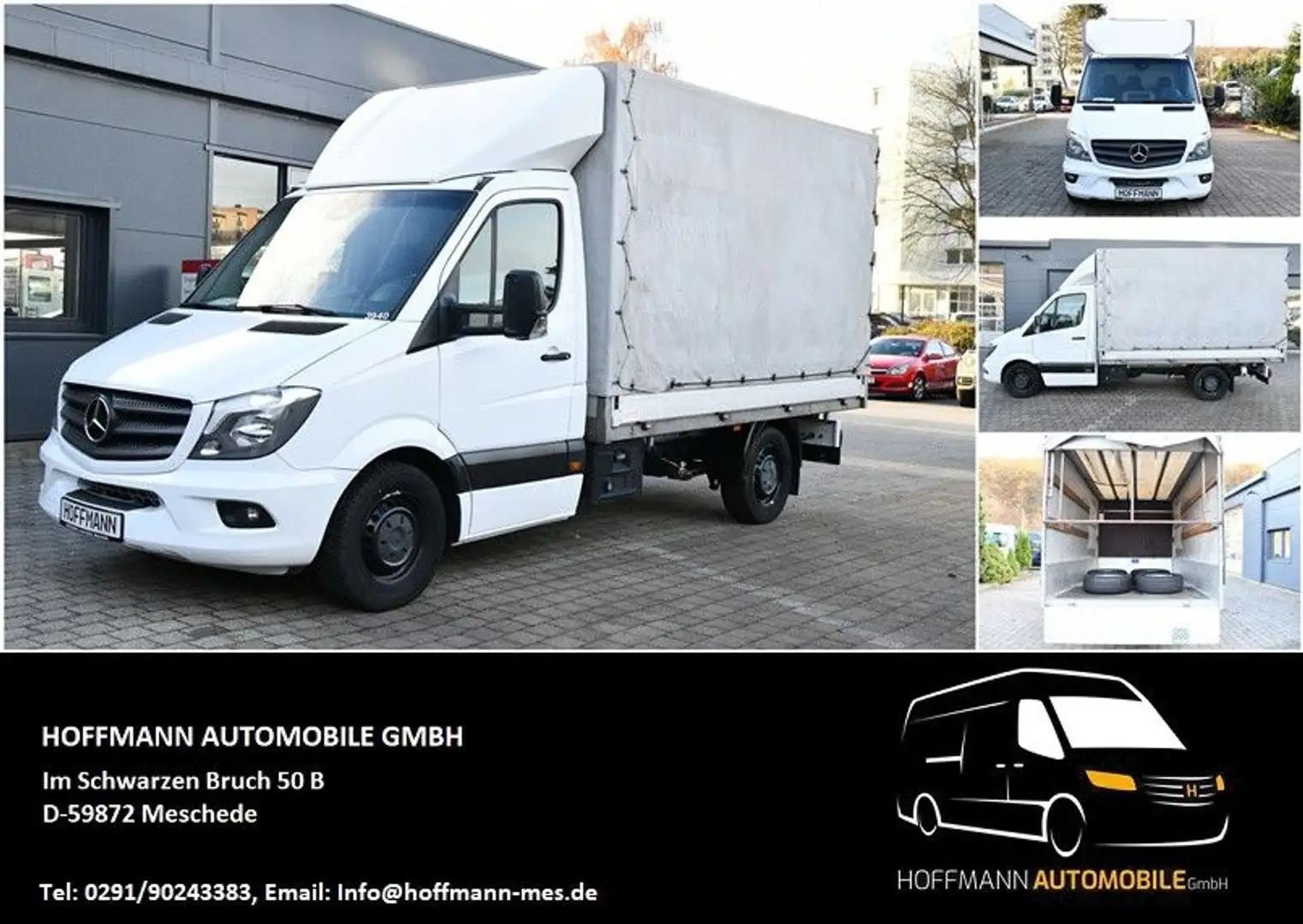 Mercedes-Benz Sprinter Pritsche Plane 316 CDI L2 RWD Navi Blanco - 1
