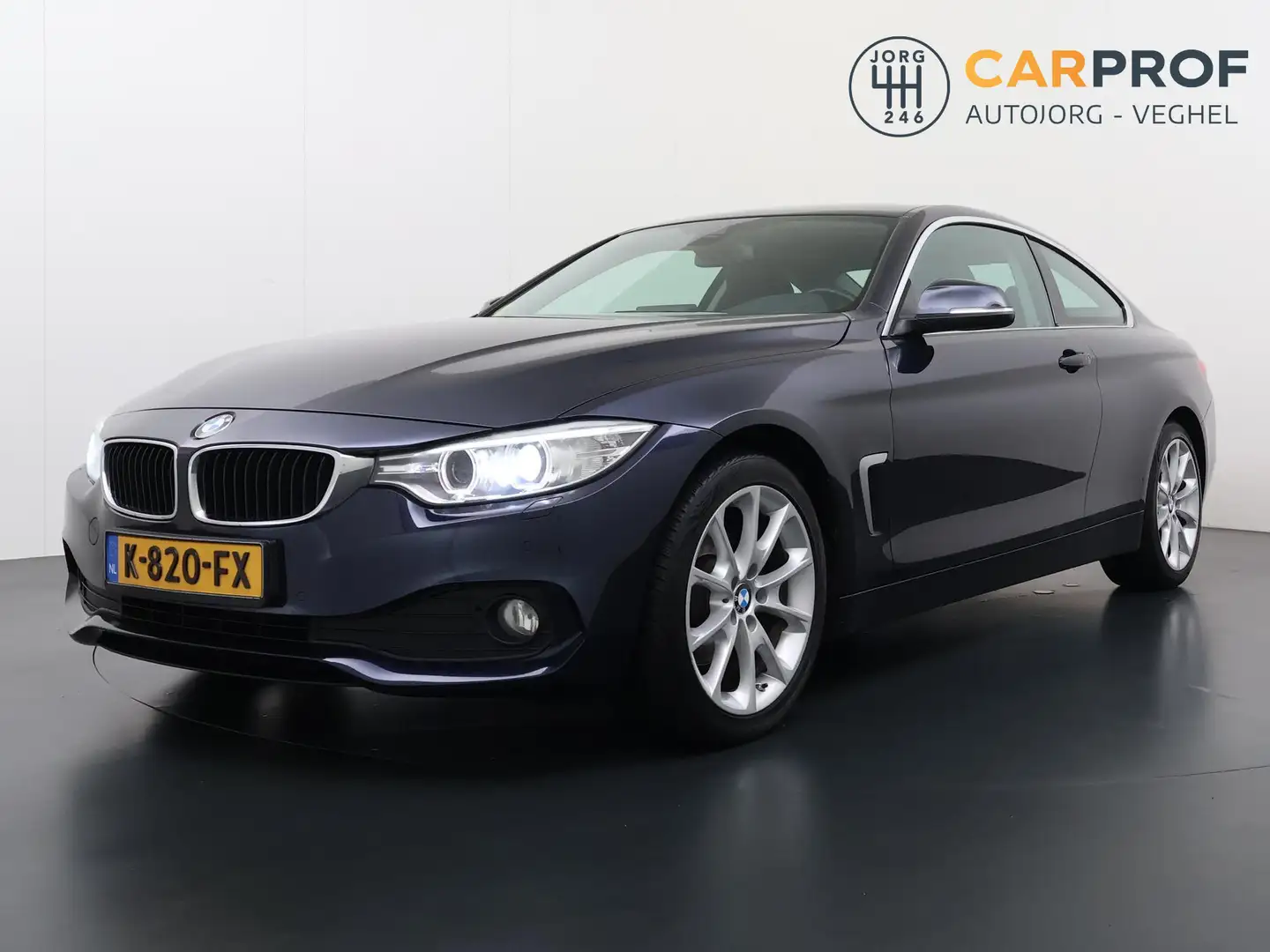 BMW 420 4-serie Coupé 420d xDrive Business Leder Navigatie Blauw - 1