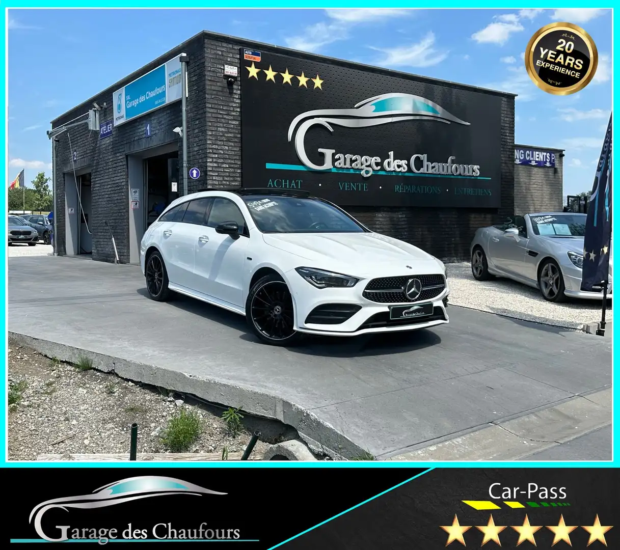 Mercedes-Benz CLA 250 CLA 250 e PHEV - ! Pack AMG ! - 1er Propr. - Eu6d Blanc - 1