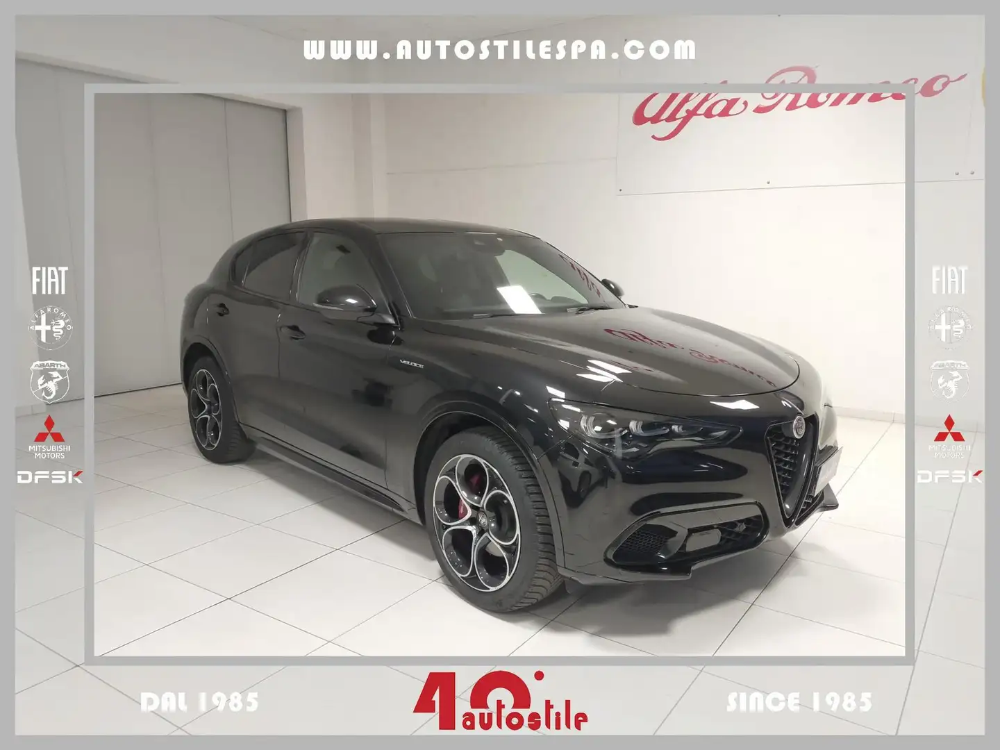 Alfa Romeo Stelvio Stelvio 2.2 Turbodiesel 210 CV AT8 Q4 Veloce Zwart - 1