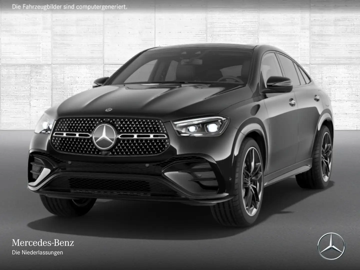 Mercedes-Benz GLE 400 e Coupé 4M AMG+NIGHT+PANO+360+AHK+FAHRASS Noir - 2