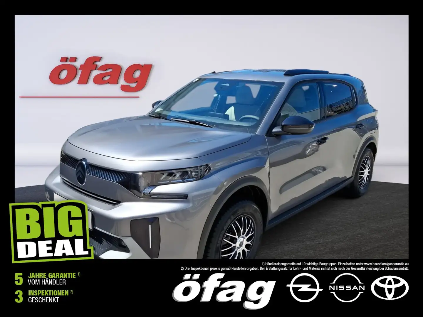 Citroen C3 Aircross Hybrid mHEV 145 Max ë-DSC6 Navi+SHZ Grau - 1