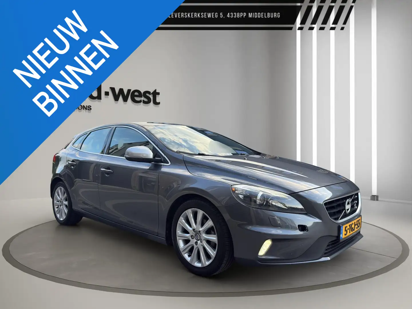 Volvo V40 1.6 D2 R-Design Leder Led Memory Stoelverwarming Grijs - 1
