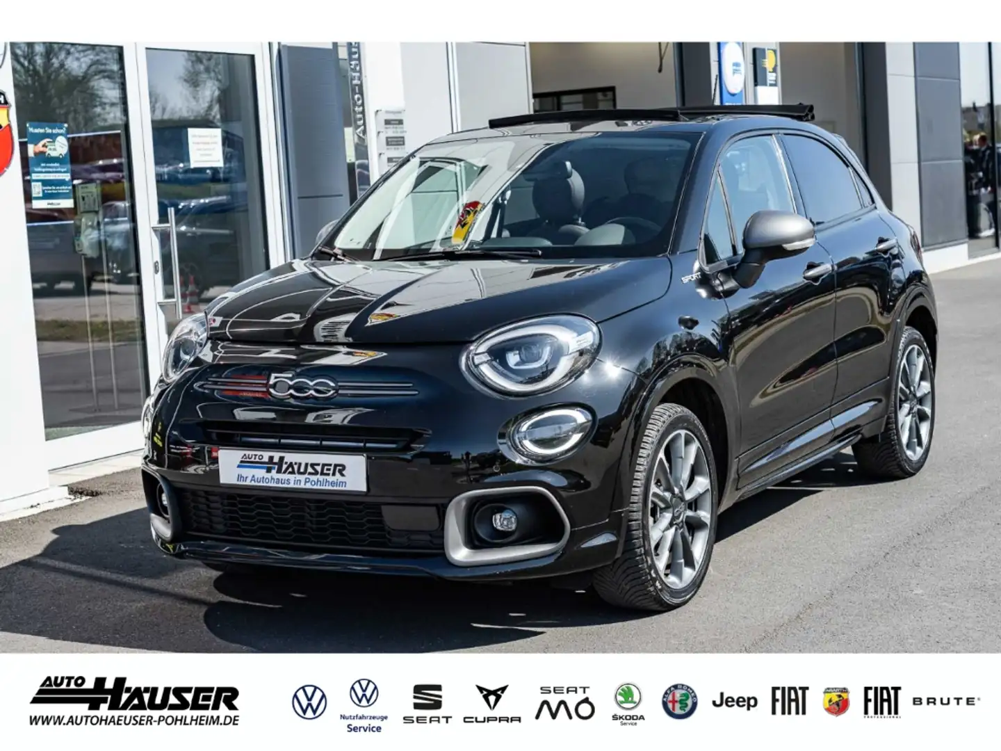 Fiat 500X DOLCEVITA SPORT MY23 1.5 GSE DCT NAVI ACC LED APPL Schwarz - 1