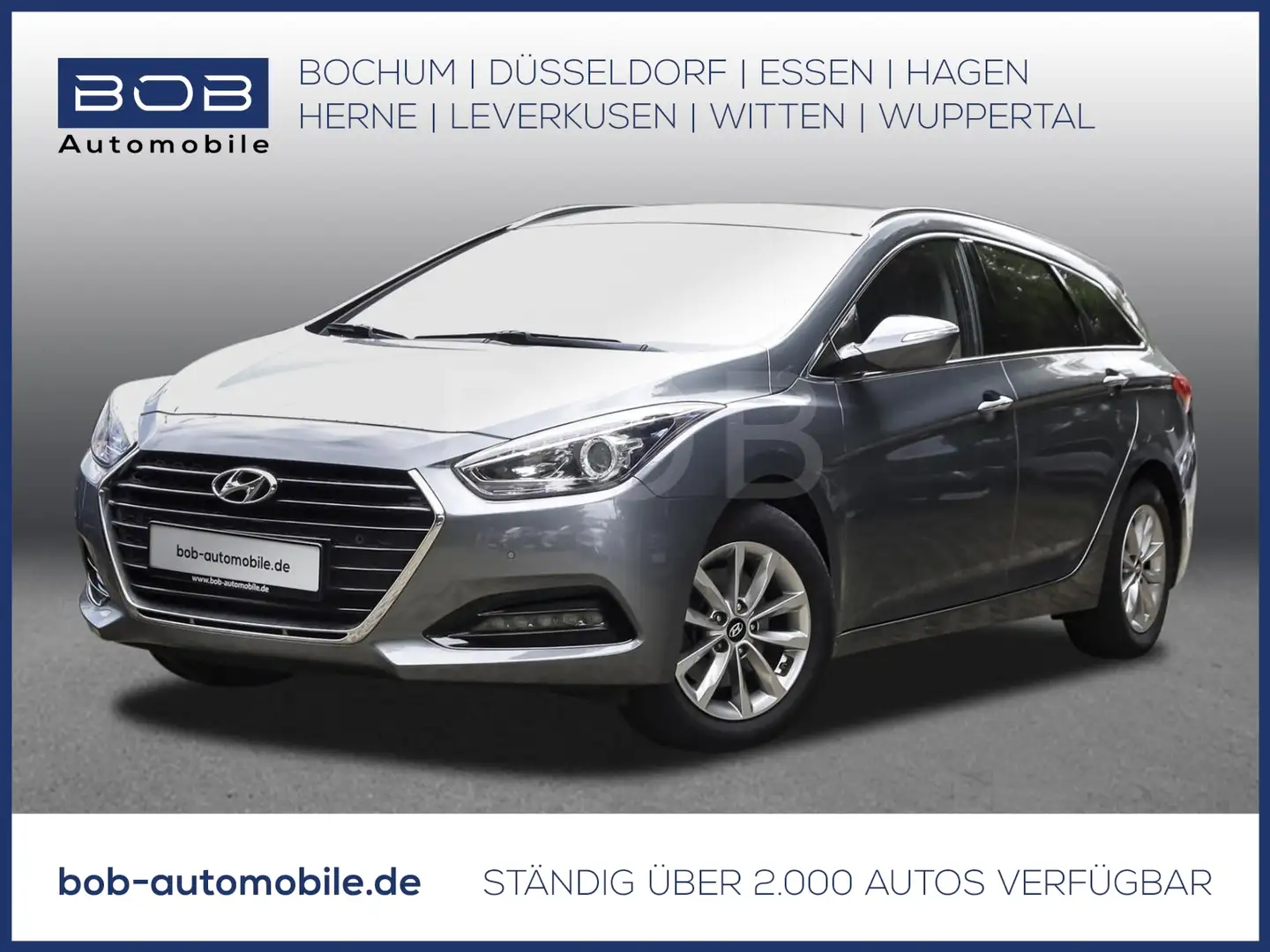 Hyundai i40 1.6 GDI Trend Blue NAVI SHZ PDC KLIMA AHK Silber - 1