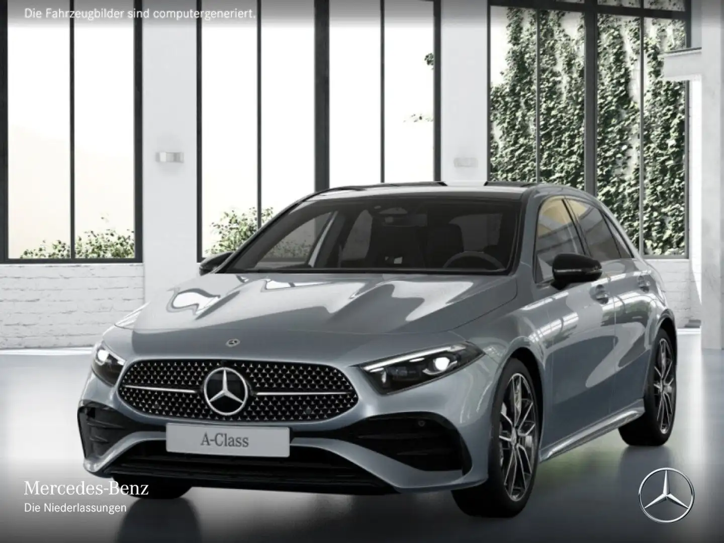 Mercedes-Benz A 180 AMG+NIGHT+PANO+MULTIBEAM+KAMERA+TOTW+7G Silber - 2