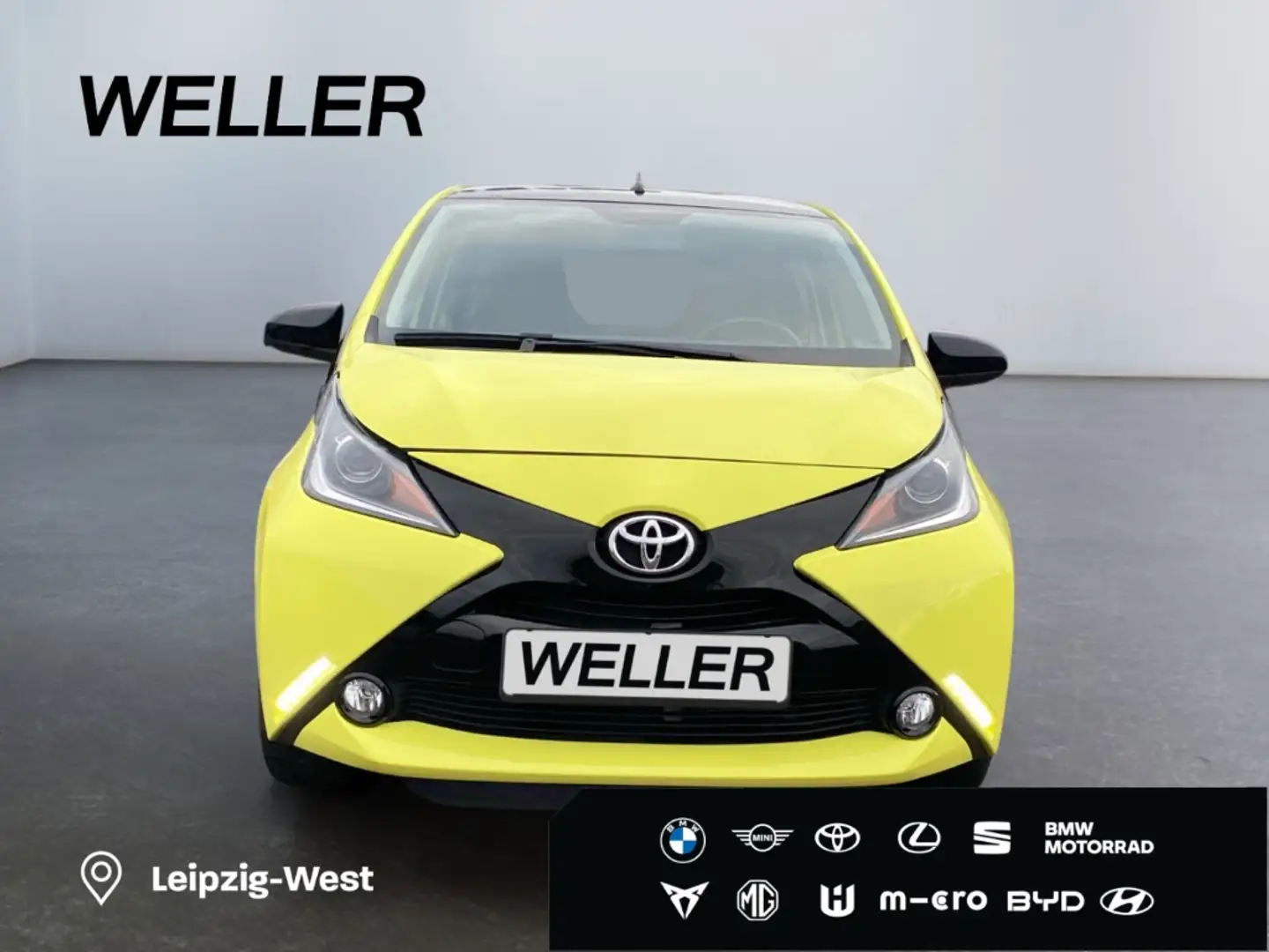 Toyota Aygo x-cite *Kamera*LMF*Klima*Bluetooth*Colorglas* Gelb - 2