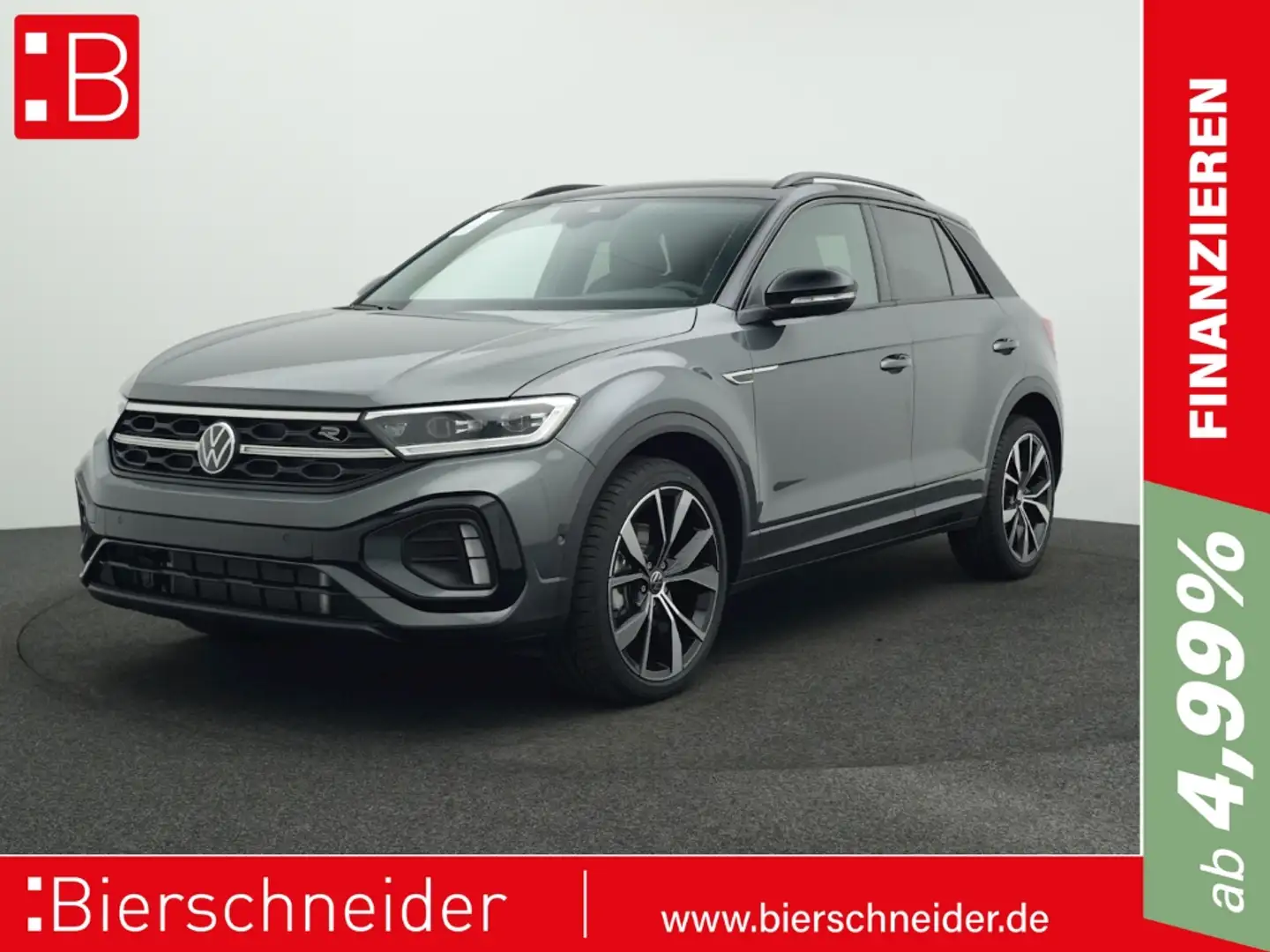 Volkswagen T-Roc 2.0 TDI DSG R-Line BLACK-STYLE AHK IQ.LIGHT NAVI A Grau - 1