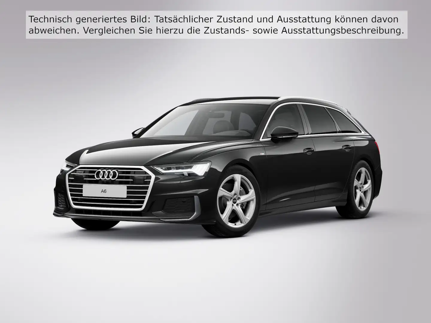 Audi A6 45 TDI Sport quattro S line Matrix AHZV Schwarz - 2