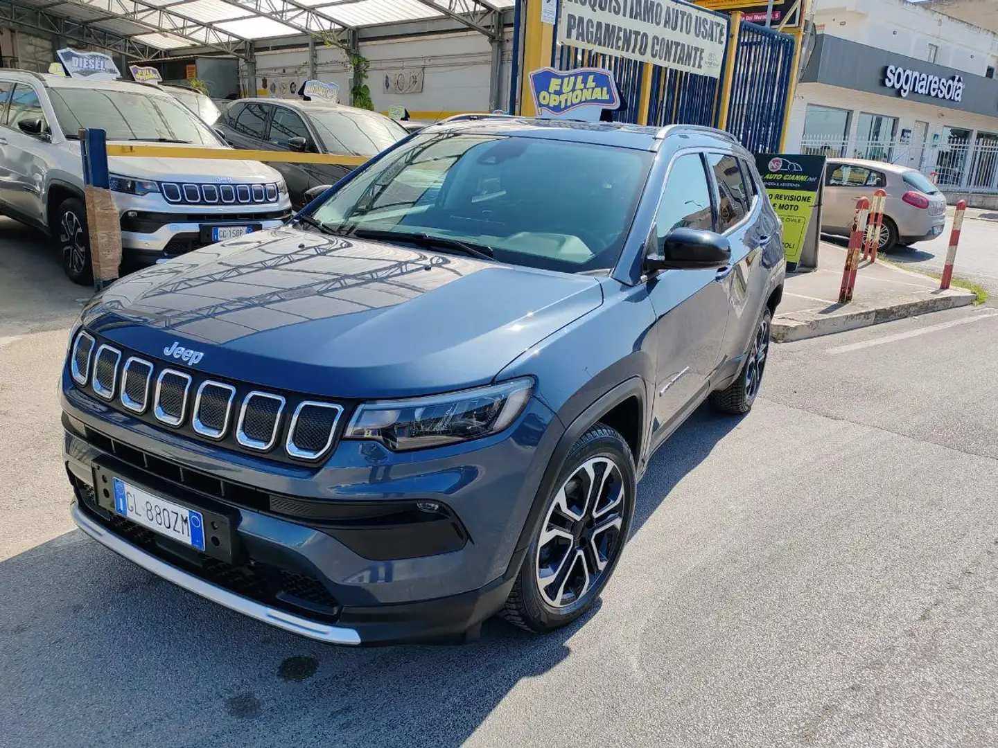 Jeep Compass 1.6 Mjt II 2WD Limited Bleu - 1