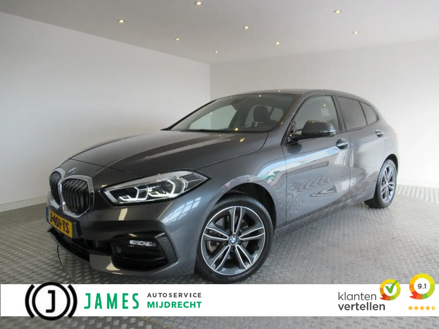 BMW 118 1-serie 118i Automaat Executive Ed. Sport Line Gris - 1