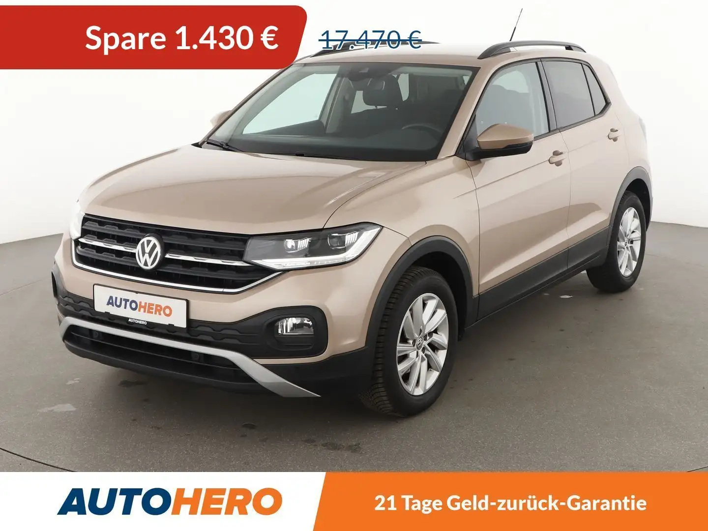 Volkswagen T-Cross 1.0 TSI Life*LED*ACC*CAM*PDC*SHZ*KLIMA*GARANTIE* Orange - 1