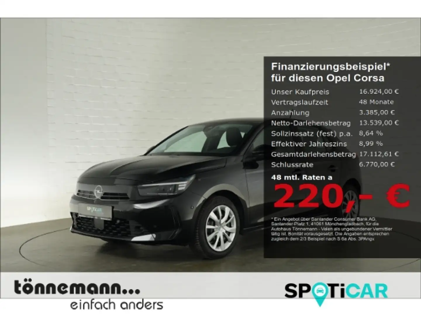 Opel Corsa F FACELIFT+RÜCKFAHRKAMERA+LED-SCHEINWERFER+SITZ-/L Negro - 1