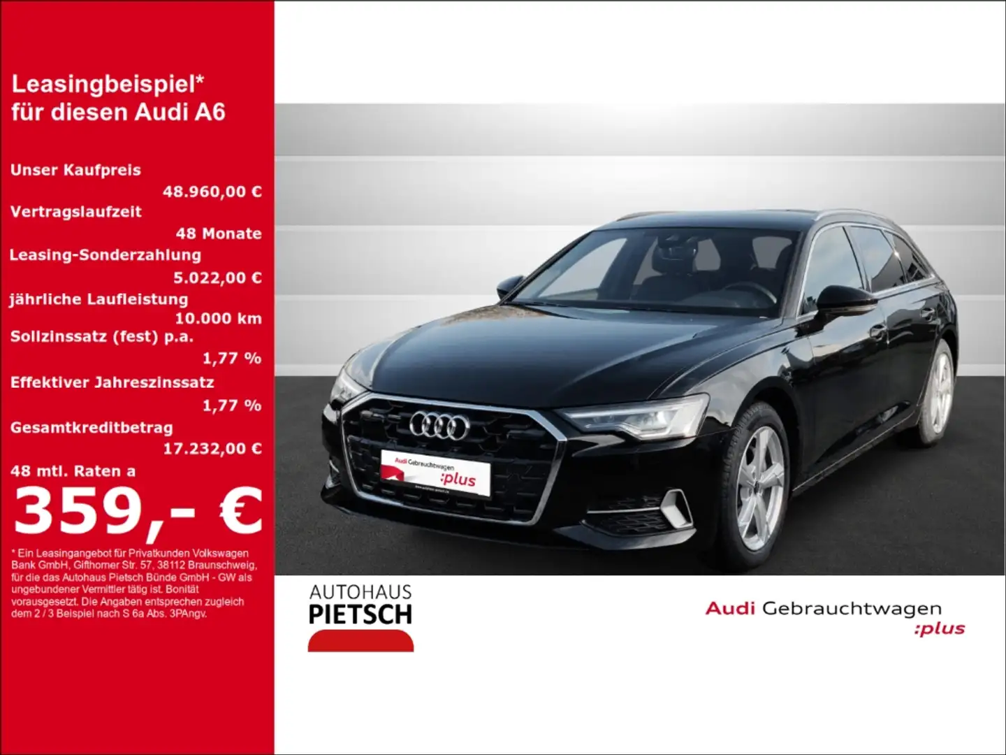 Audi A6 Avant 40 TDI quattro advanced Matrix AHK Pano Noir - 1