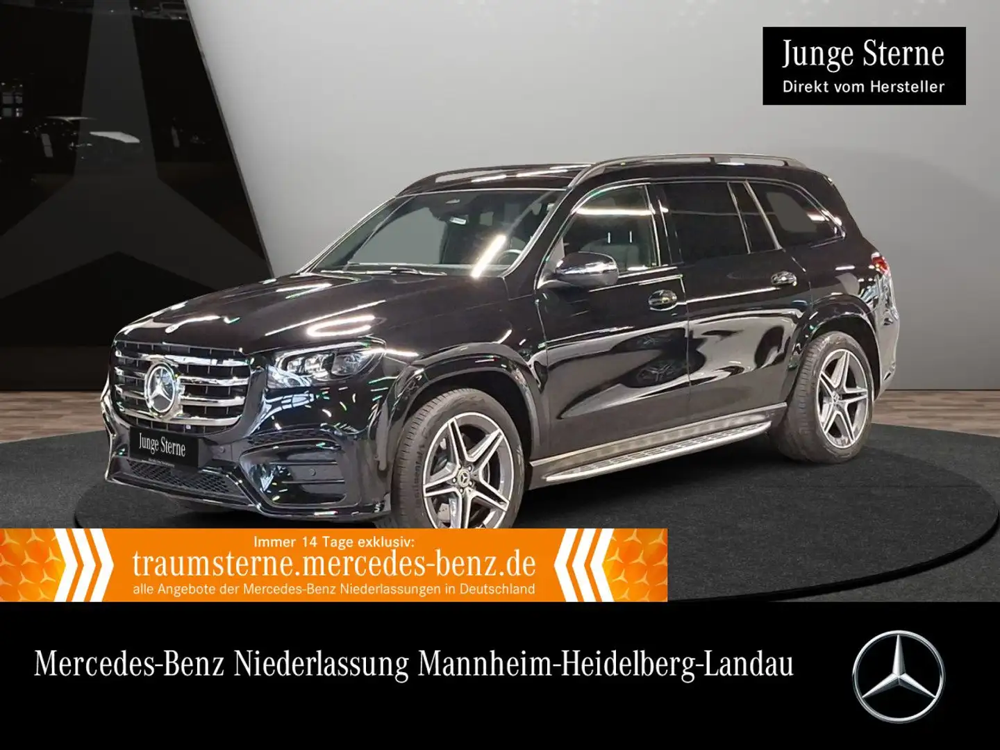 Mercedes-Benz GLS 350 d 4M AMG+NIGHT+PANO+360+AHK+MULTIBEAM+SPUR Schwarz - 1