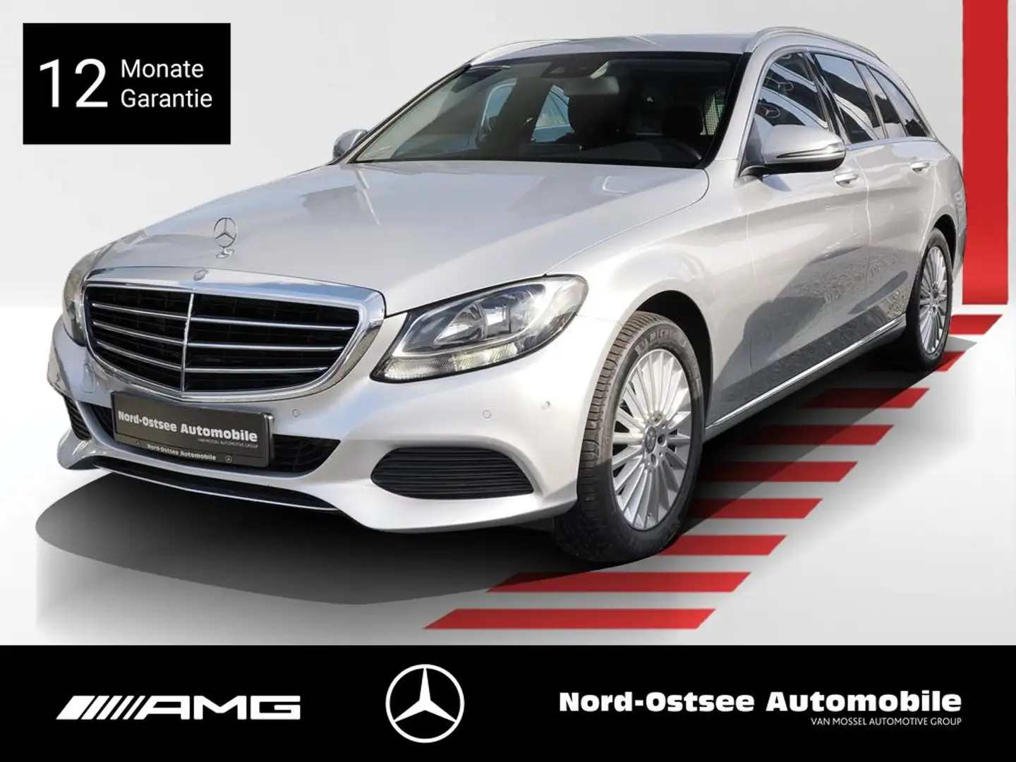 Mercedes-Benz C 220 d T EXCLUSIVE COMAND SPUR KAMERA SITZH Argent - 1