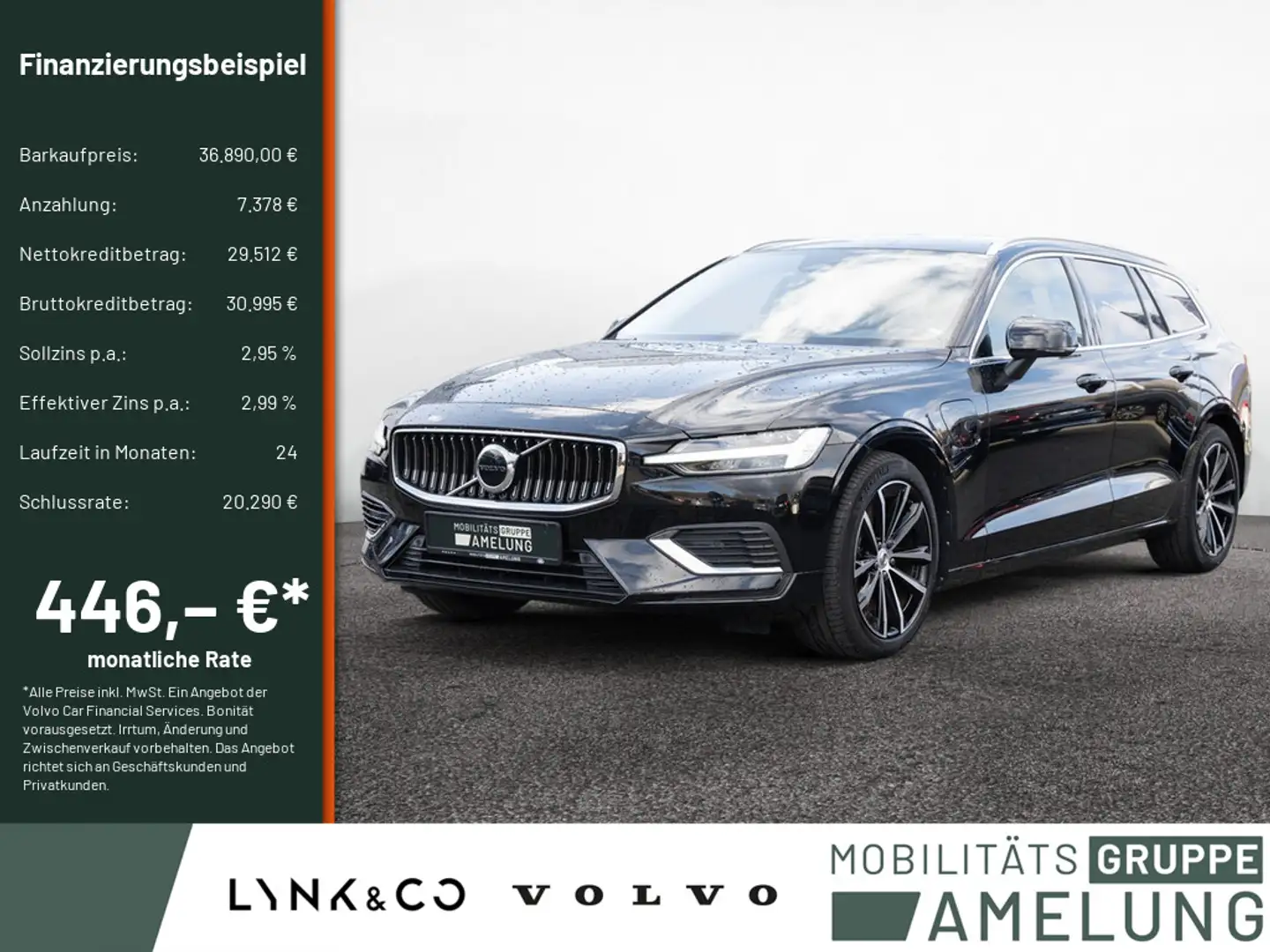Volvo V60 T6 Core Recharge Plug-In Hybrid AWD LED Schwarz - 1