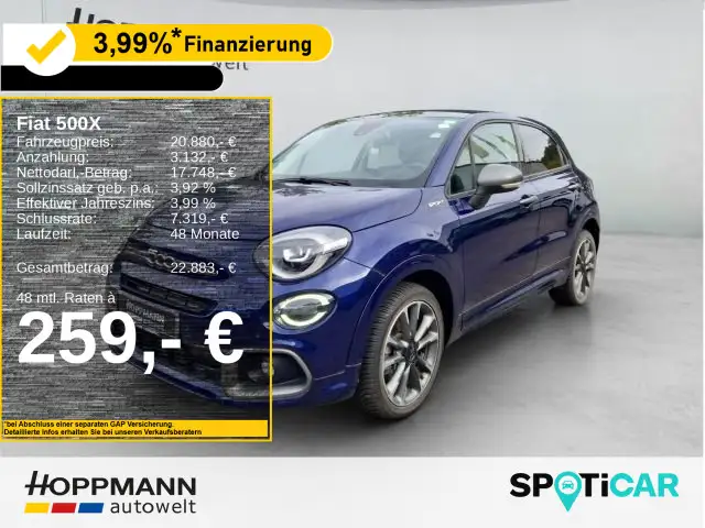 Fiat 500X Dolcevita Sport 1.5 Gse*FALTSCHIEBEDACH*NAV