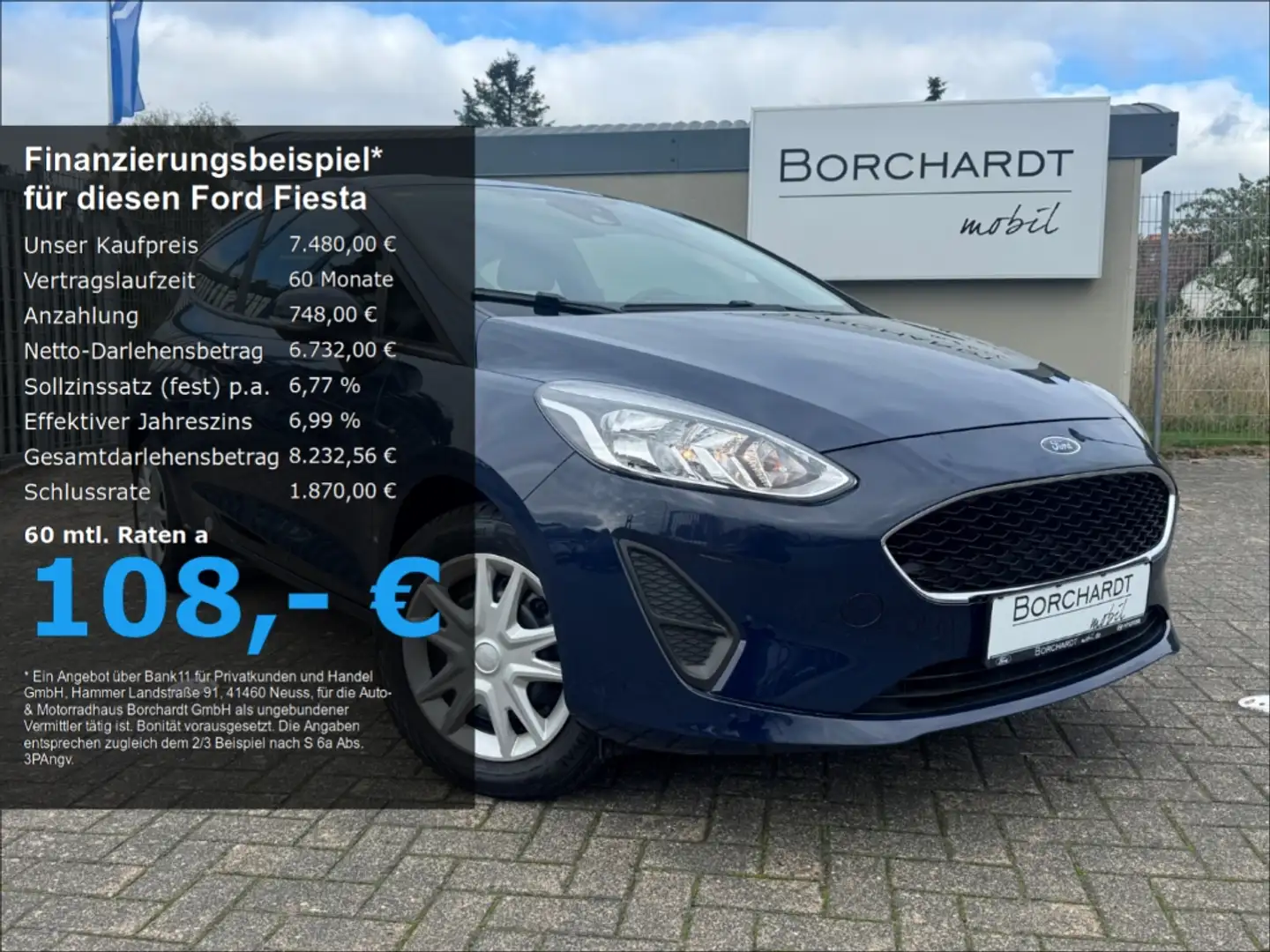 Ford Fiesta Trend 1.1 *Klima*Tempomat*Garantie*1.Hand* Bleu - 1