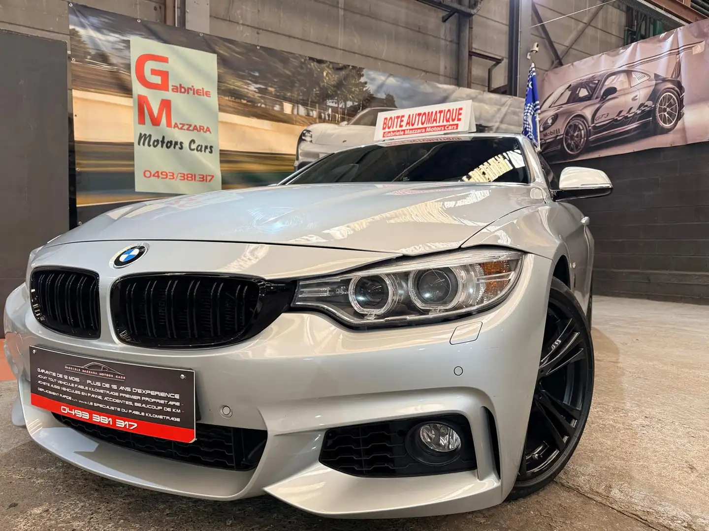 BMW 418 Gran Coupé 418dA Pack-M Xénon LED Cuir chauffant Connect Drive Grau - 1