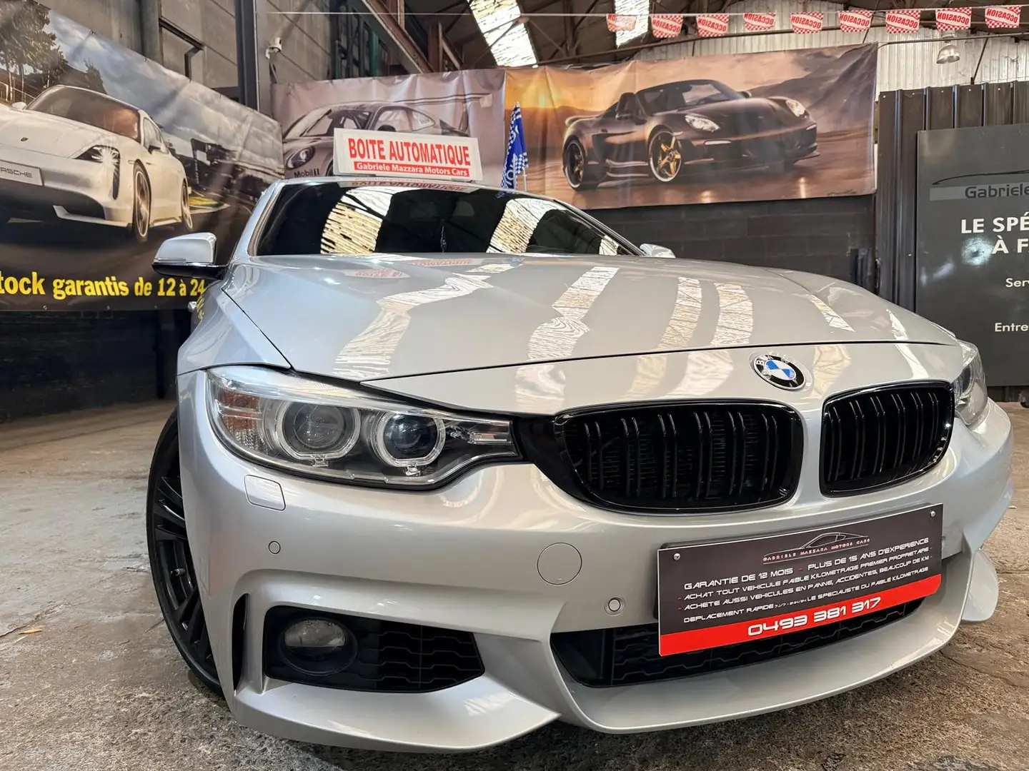 BMW 418 Gran Coupé 418dA Pack-M Xénon LED Cuir chauffant Connect Drive Grau - 2