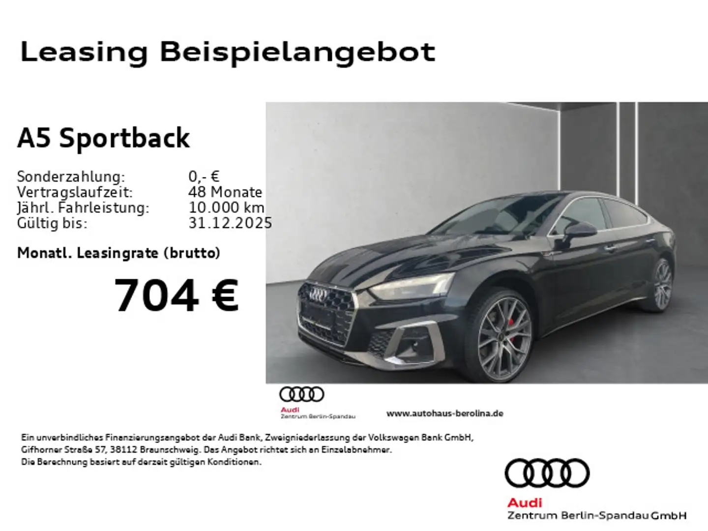 Audi A5 40 TDI qu. S line S tronic *MATRIX* Schwarz - 1