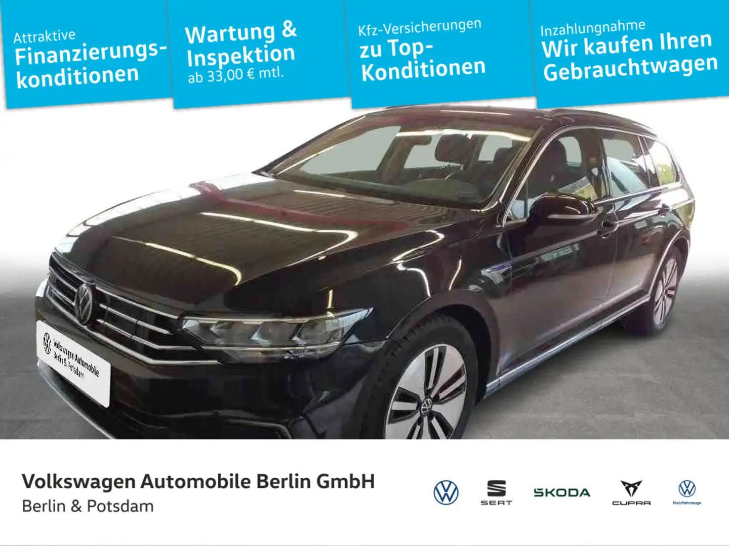 Volkswagen Passat Variant 1.4 TSI Hybrid GTE Nav SHZG Kamer Schwarz - 1